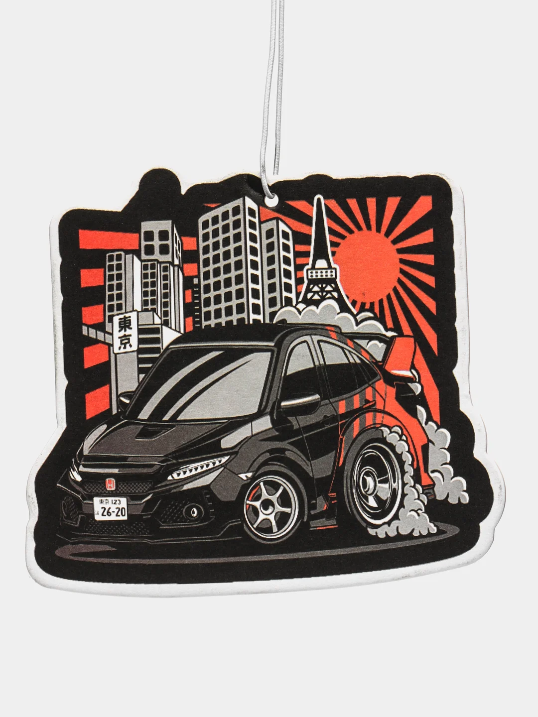Черный ароматизатор воздуха "JDM культура", в японском стиле