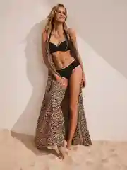 Оранжевый платье женское пляжное из принтованного шифона Infinity Lingerie