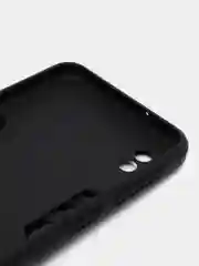 Черный чехол для Samsung Galaxy A10, Самсунг Галакси А10 с металлической подставкой