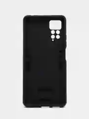 Угольный чехол противоударный Xiaomi Redmi Note 11 Pro / Note 12 с металлической подставкой
