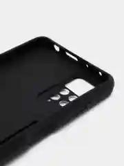Угольный чехол противоударный Xiaomi Redmi Note 11 Pro / Note 12 с металлической подставкой