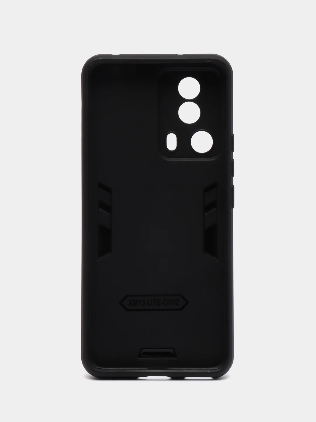 Черный чехол для Xiaomi 13 Lite, Сяоми 13 Лайт, с металлической подставкой
