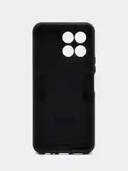 Угольный чехол для Honor X6 / Honor X8 5G, противоударный, с металлической подставкой-кольцом