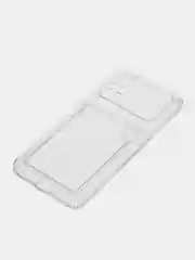 Прозрачный чехол с карманом для карт Xiaomi Poco M4 Pro 4G, прозрачный, силиконовый