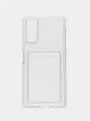Прозрачный чехол с карманом для карт Poco F4 Gt/Redmi K50 Gaming, прозрачный, силиконовый