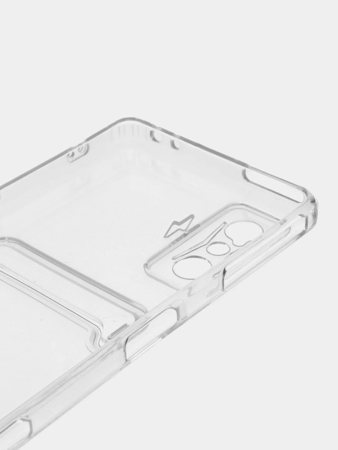 Прозрачный чехол с карманом для карт Poco F4 Gt/Redmi K50 Gaming, прозрачный, силиконовый