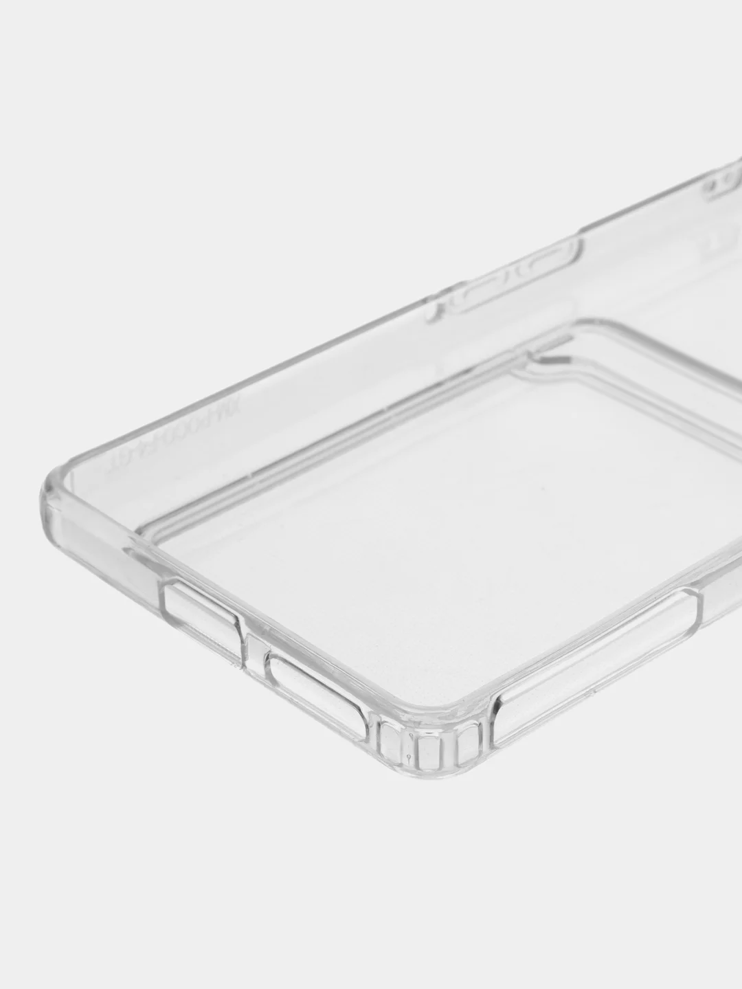 Прозрачный чехол с карманом для карт Poco F4 Gt/Redmi K50 Gaming, прозрачный, силиконовый