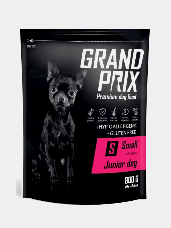 Сухой корм Grand Prix Small Junior, для щенков собак мелких пород, 800 ...