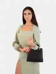 Черный сумка-тоут, женская, через плечо, из экокожи