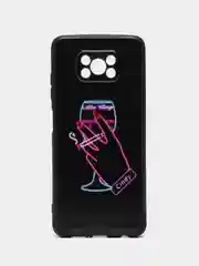 Голубой чехол для Xiaomi Poco X3 NFC X3 Pro X3, с принтом, с рисунком (Поко Х3 Про)