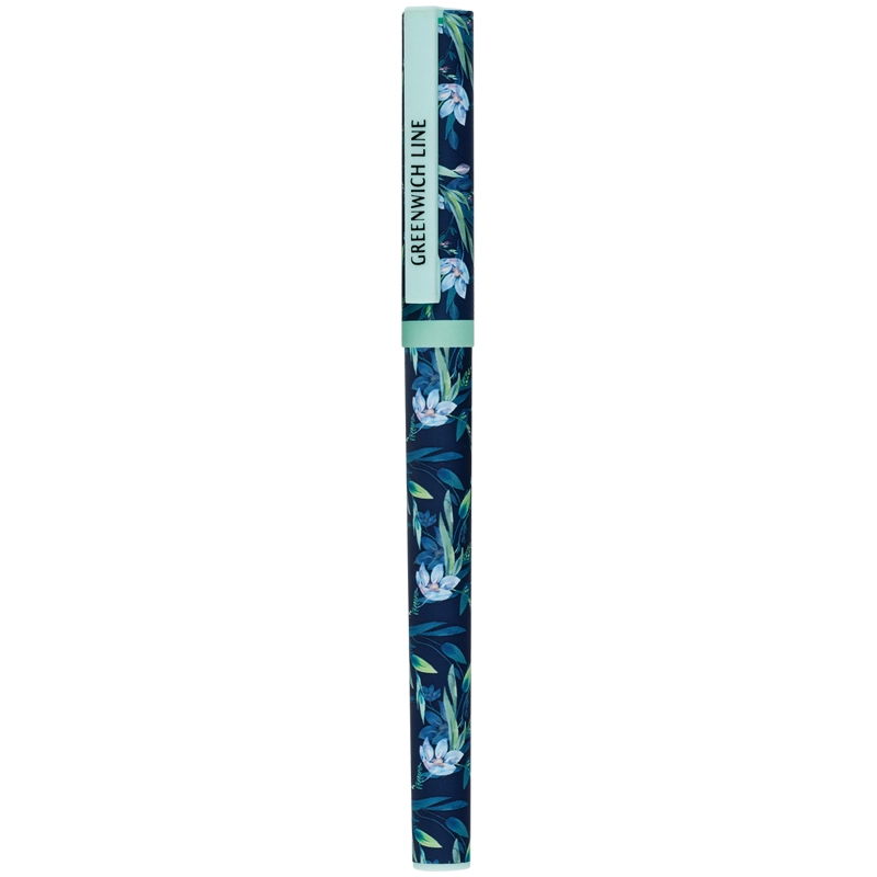 Ручка шариковая Greenwich Line "Blue flowers", синяя, 0,7 мм