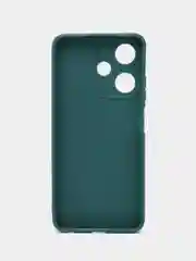Зеленый силиконовый чехол для Infinix HOT 30i (Инфиникс Хот 30 ай), прозрачный