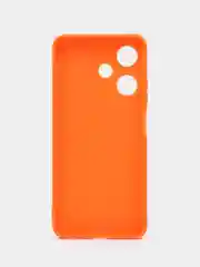 Оранжевый силиконовый чехол для Infinix HOT 30i (Инфиникс Хот 30 ай), прозрачный