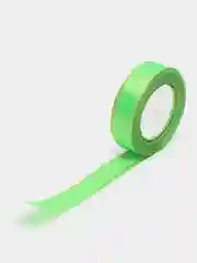 Лесной зеленый лента атласная, края золотым люрексом, 2,5 см, 22 метра