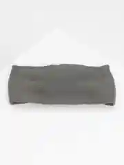 Серый повязка на голову, утепленная, двухслойная, вязаная