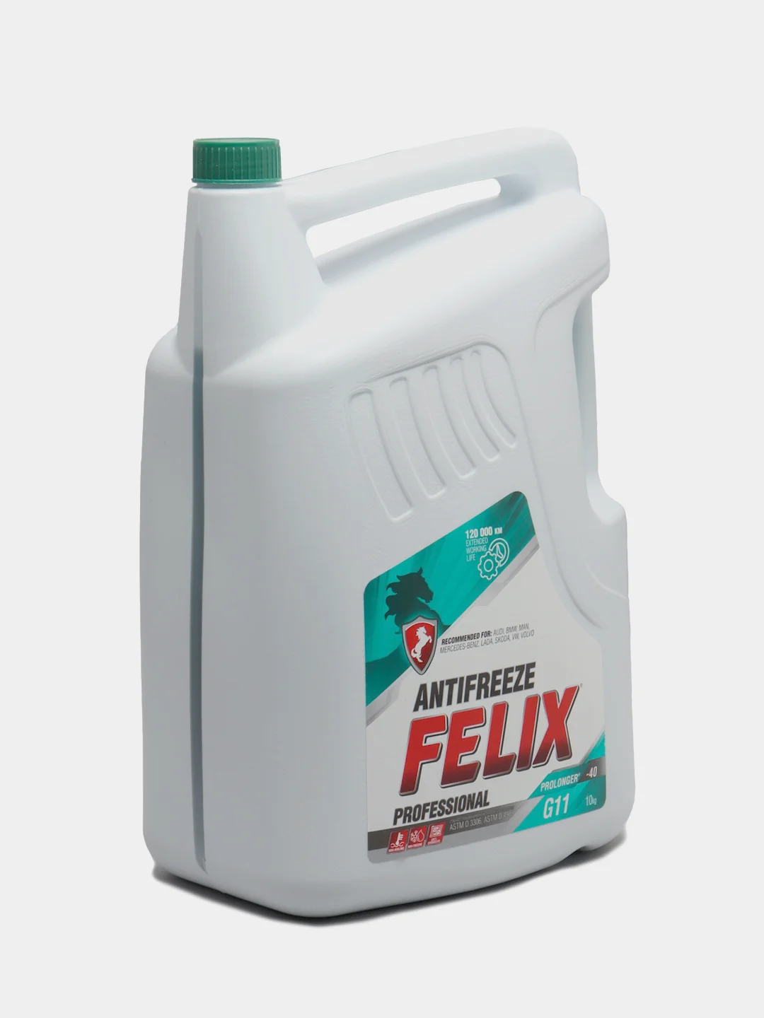 Антифриз Felix "Prolonger", -40С, зеленый, G11, 10 кг
