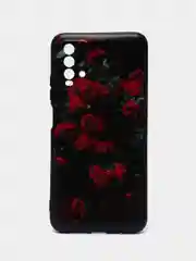 Оранжевый силиконовый чехол для Xiaomi Redmi 9T (Сяоми Редми 9Т), с принтом, с рисунком