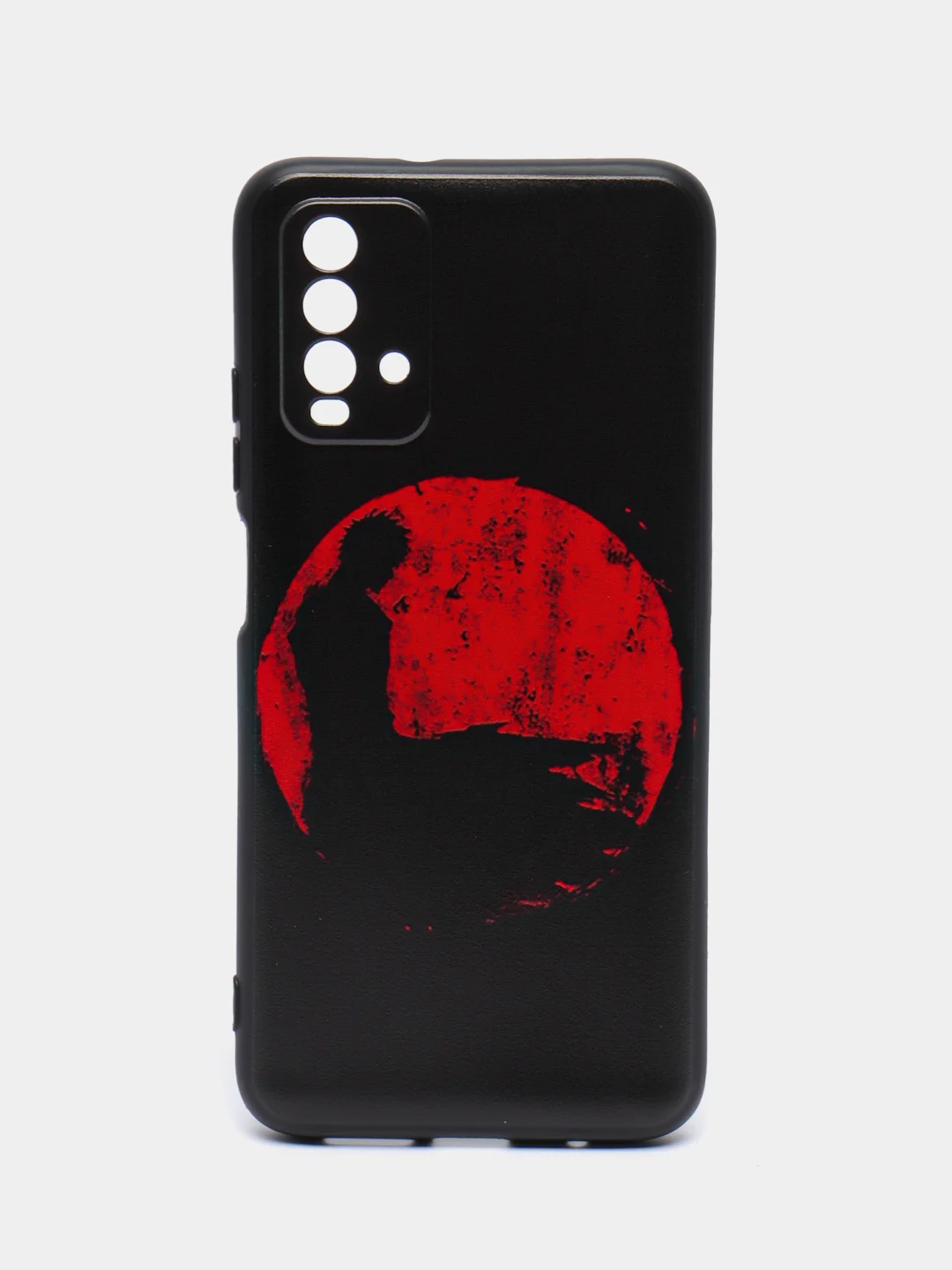 Сиреневый силиконовый чехол для Xiaomi Redmi 9T (Сяоми Редми 9Т), с принтом, с рисунком