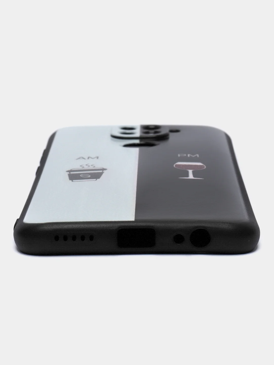 Бирюзовый чехол силиконовый для Xiaomi Redmi Note 9 (Сяоми Редми Ноут 9), с принтом, с рисунком