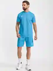 Бирюзовый футболка спортивная взрослая Prima /футболка для физкультуры/футболка для мужчин