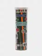 Карандаши акварельные цветные мягкие для рисования Brauberg Premium 36 цветов, 181933
