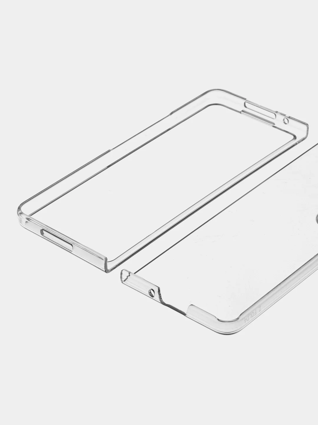 Прозрачный складной пластиковый чехол ROSCO для Samsung Galaxy Z Fold 4, прозрачный