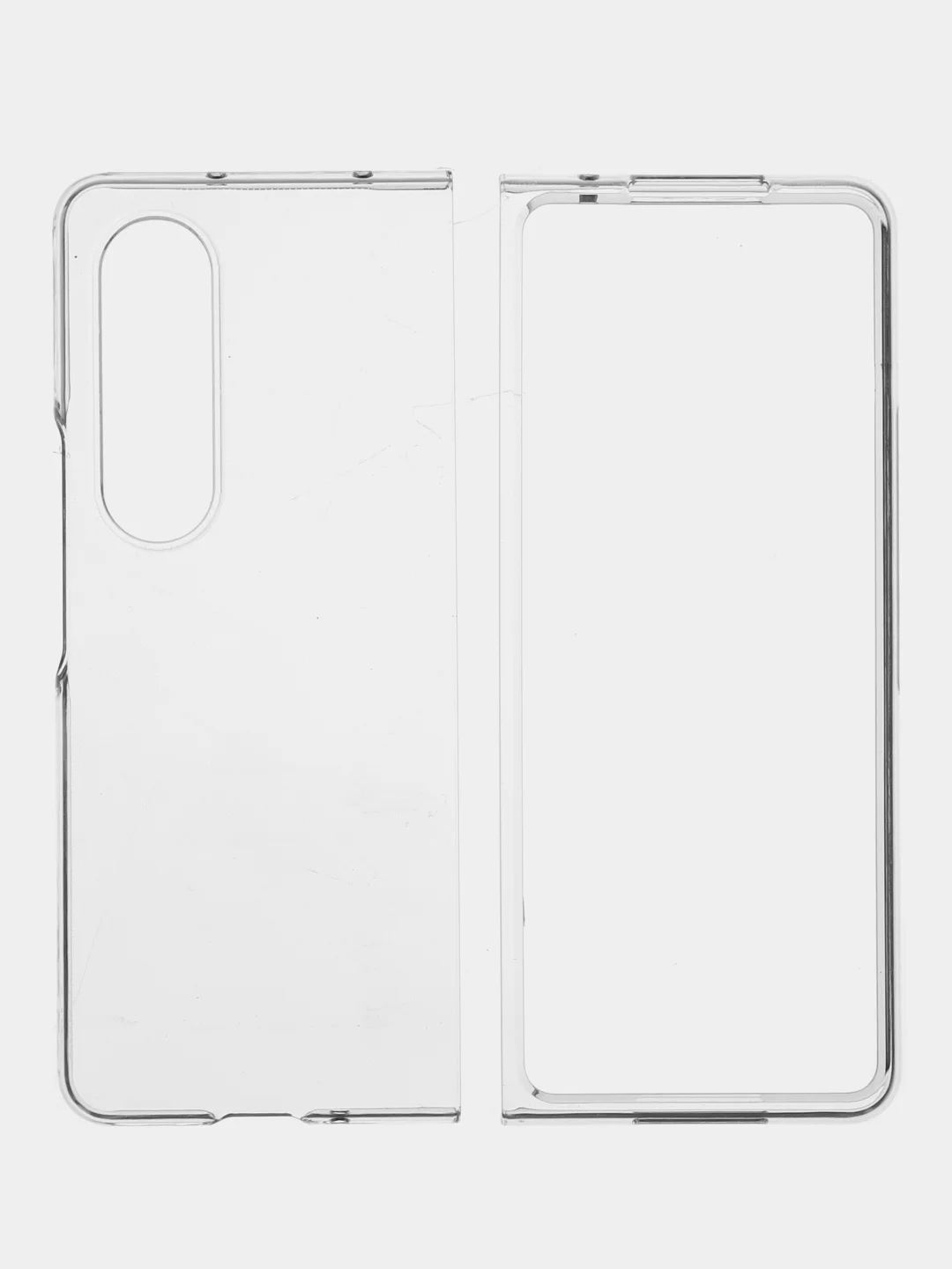 Прозрачный складной пластиковый чехол ROSCO для Samsung Galaxy Z Fold 4, прозрачный