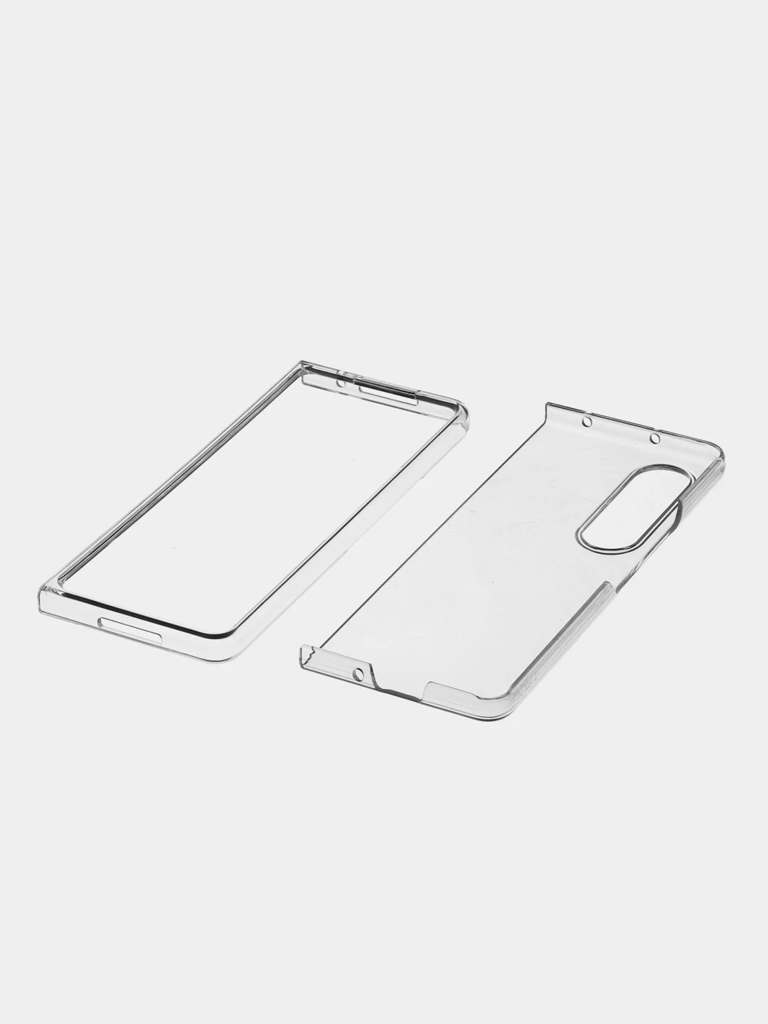 Прозрачный складной пластиковый чехол ROSCO для Samsung Galaxy Z Fold 4, прозрачный