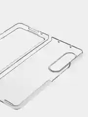 Прозрачный складной пластиковый чехол ROSCO для Samsung Galaxy Z Fold 4, прозрачный