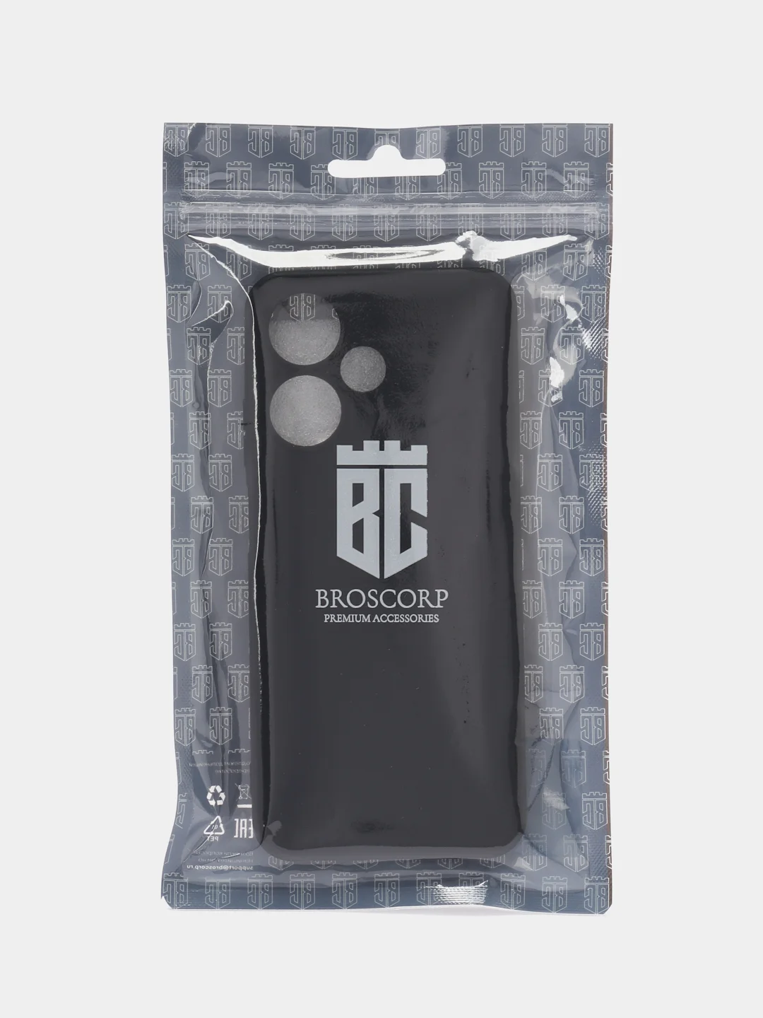 Черный чехол BROSCORP для Infinix Hot 30 Play, матовый, силиконовый, тонкий, бортик вокруг камер