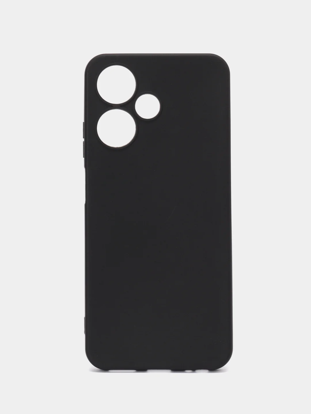 Черный чехол BROSCORP для Infinix Hot 30 Play, матовый, силиконовый, тонкий, бортик вокруг камер