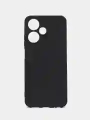 Черный чехол BROSCORP для Infinix Hot 30 Play, матовый, силиконовый, тонкий, бортик вокруг камер