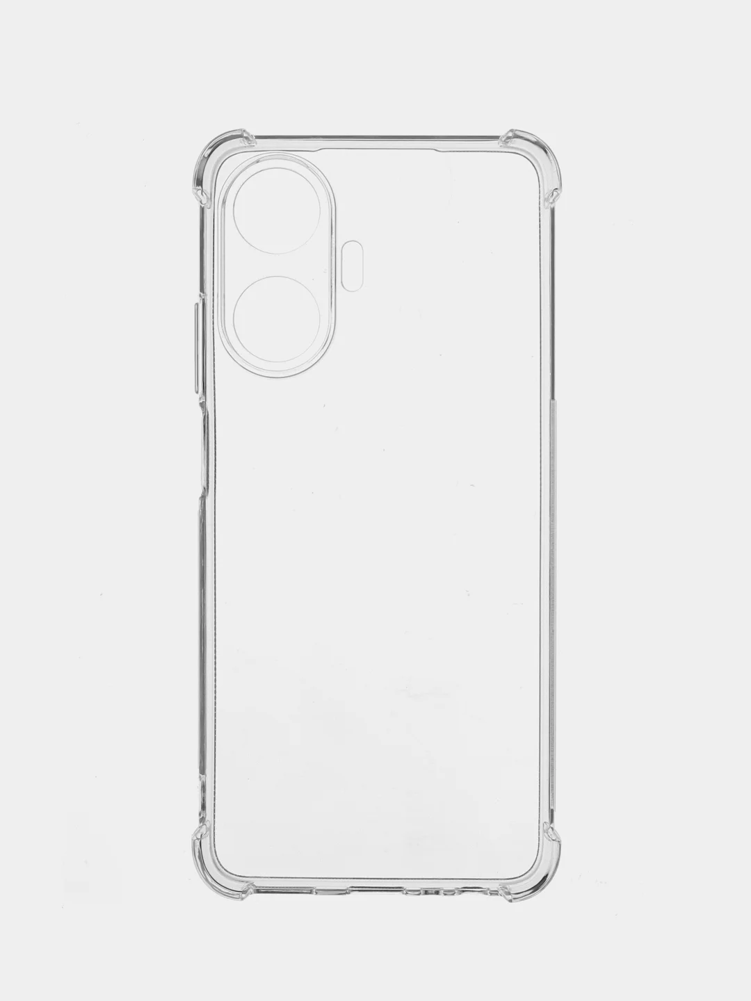 Прозрачный противоударный чехол Broscorp для Realme C55, силиконовый, с усиленными углами