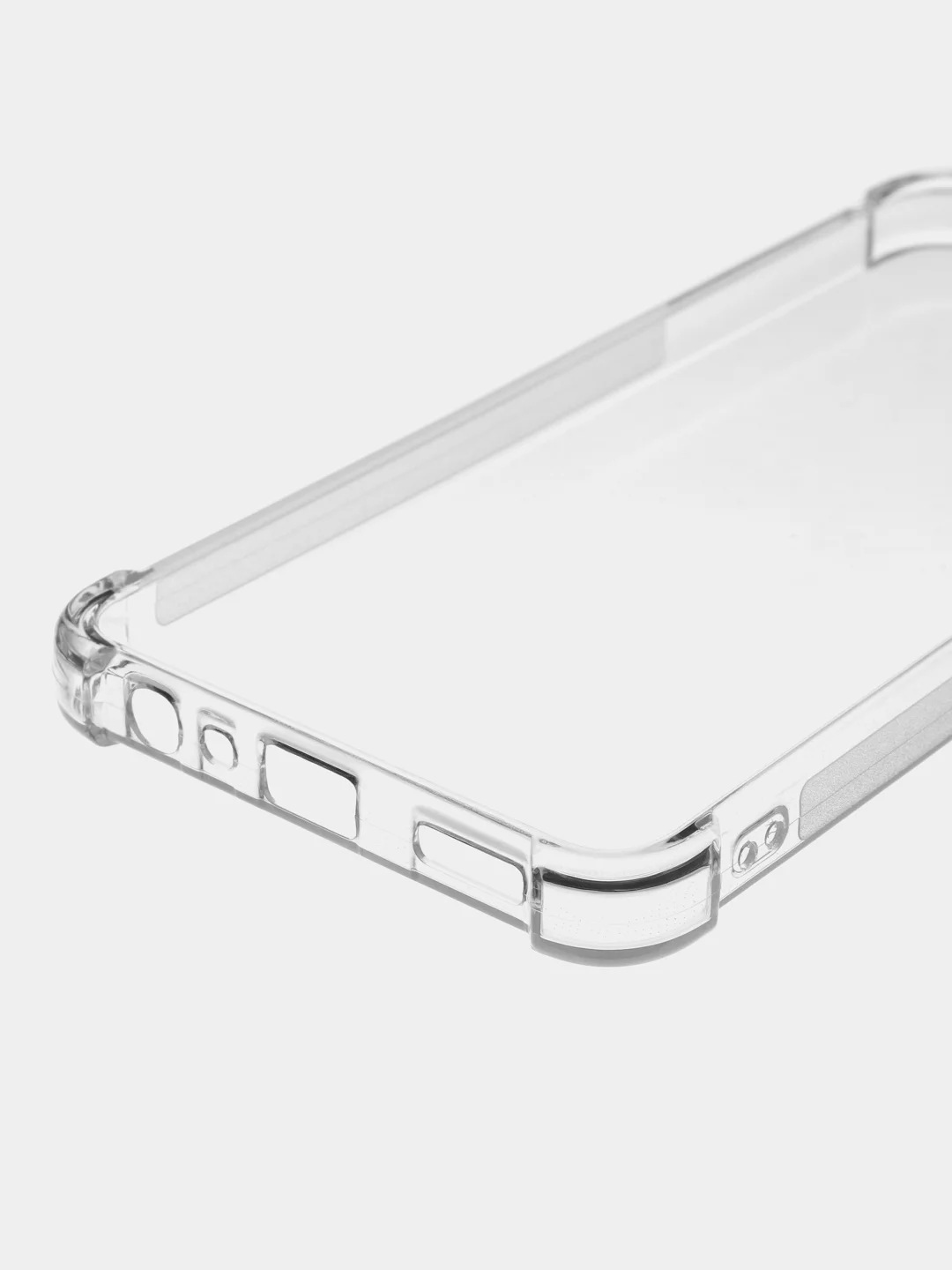 Прозрачный противоударный чехол Broscorp для Realme C55, силиконовый, с усиленными углами
