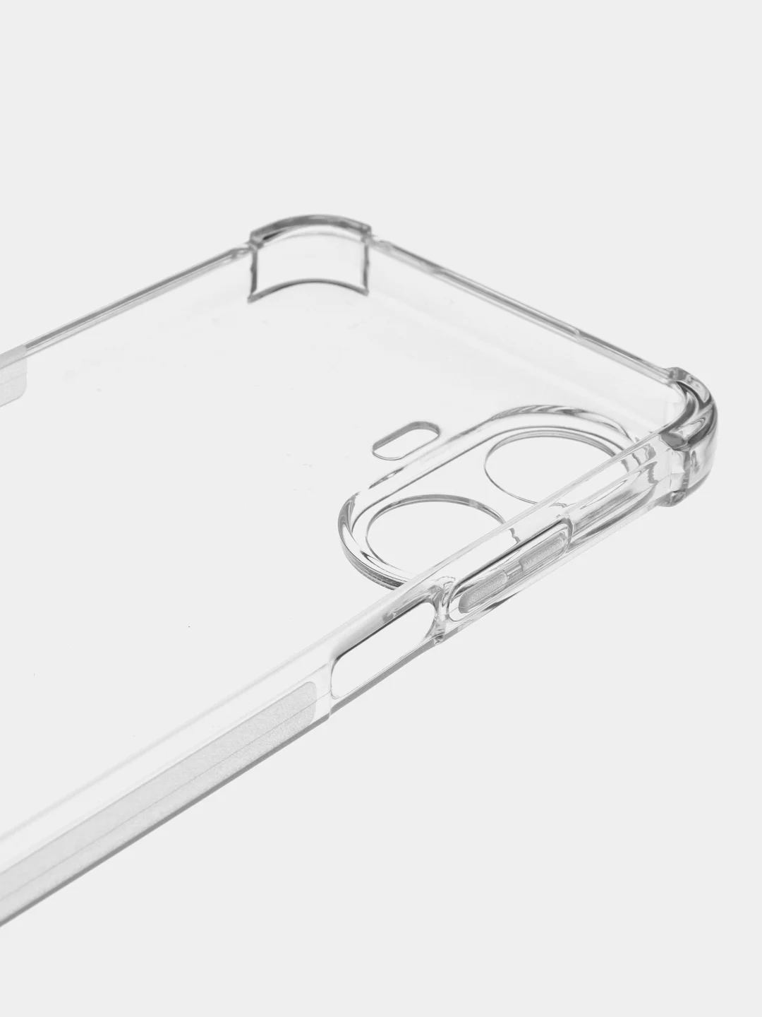 Прозрачный противоударный чехол Broscorp для Realme C55, силиконовый, с усиленными углами