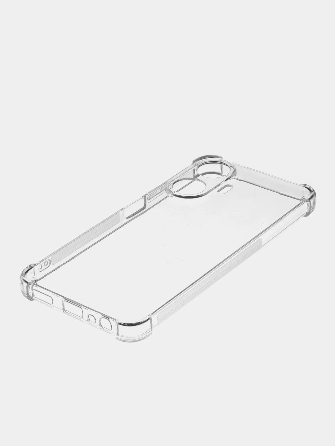 Прозрачный противоударный чехол Broscorp для Realme C55, силиконовый, с усиленными углами