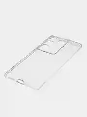 Прозрачный чехол для Vivo V27 силиконовый ROSCO прозрачный с бортиком- защитой камер и от прилипания