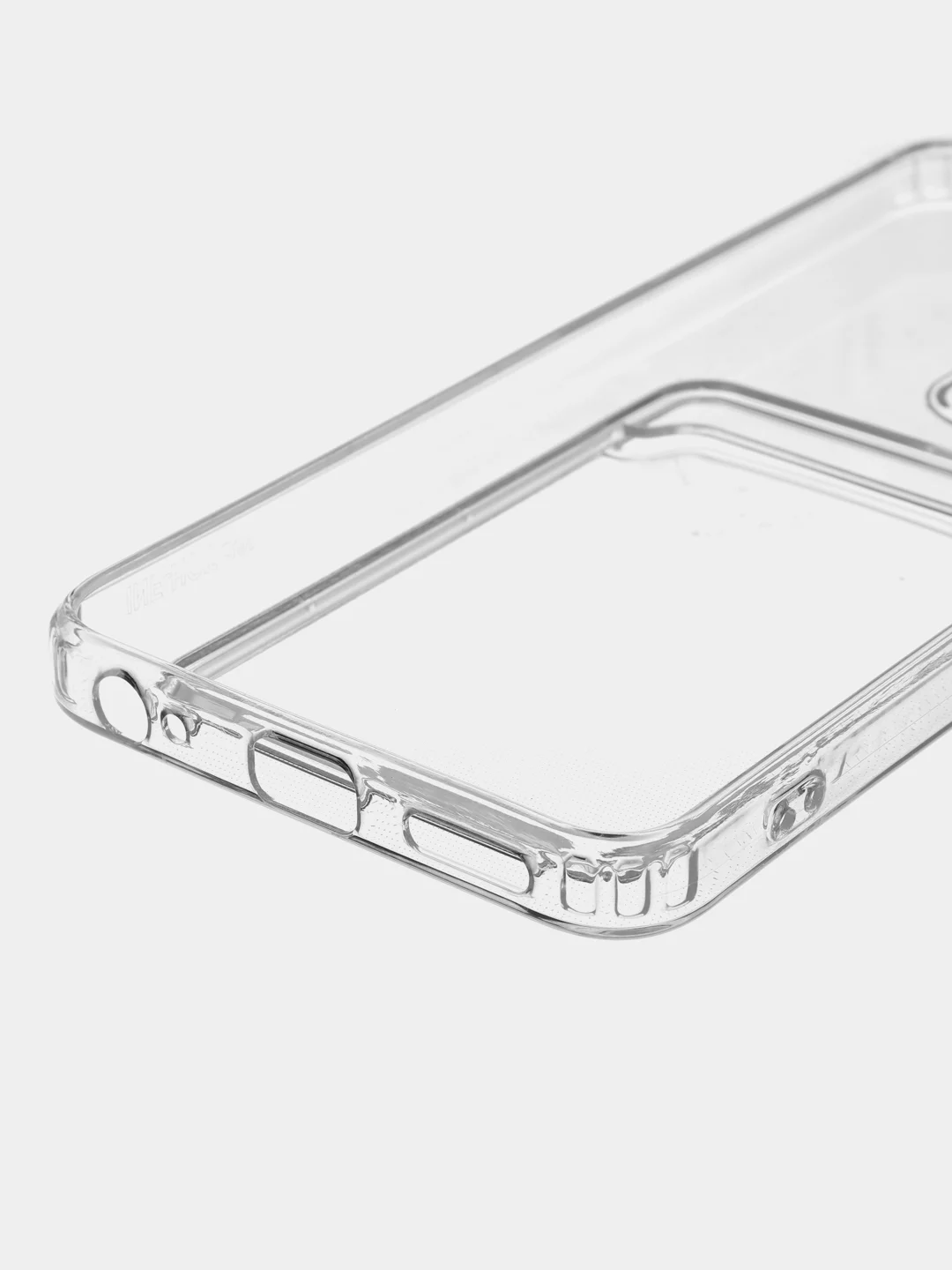 Прозрачный чехол BROSCORP для Infinix Hot 30i/30i NFC с кармашком и защитой камер, картхолдер