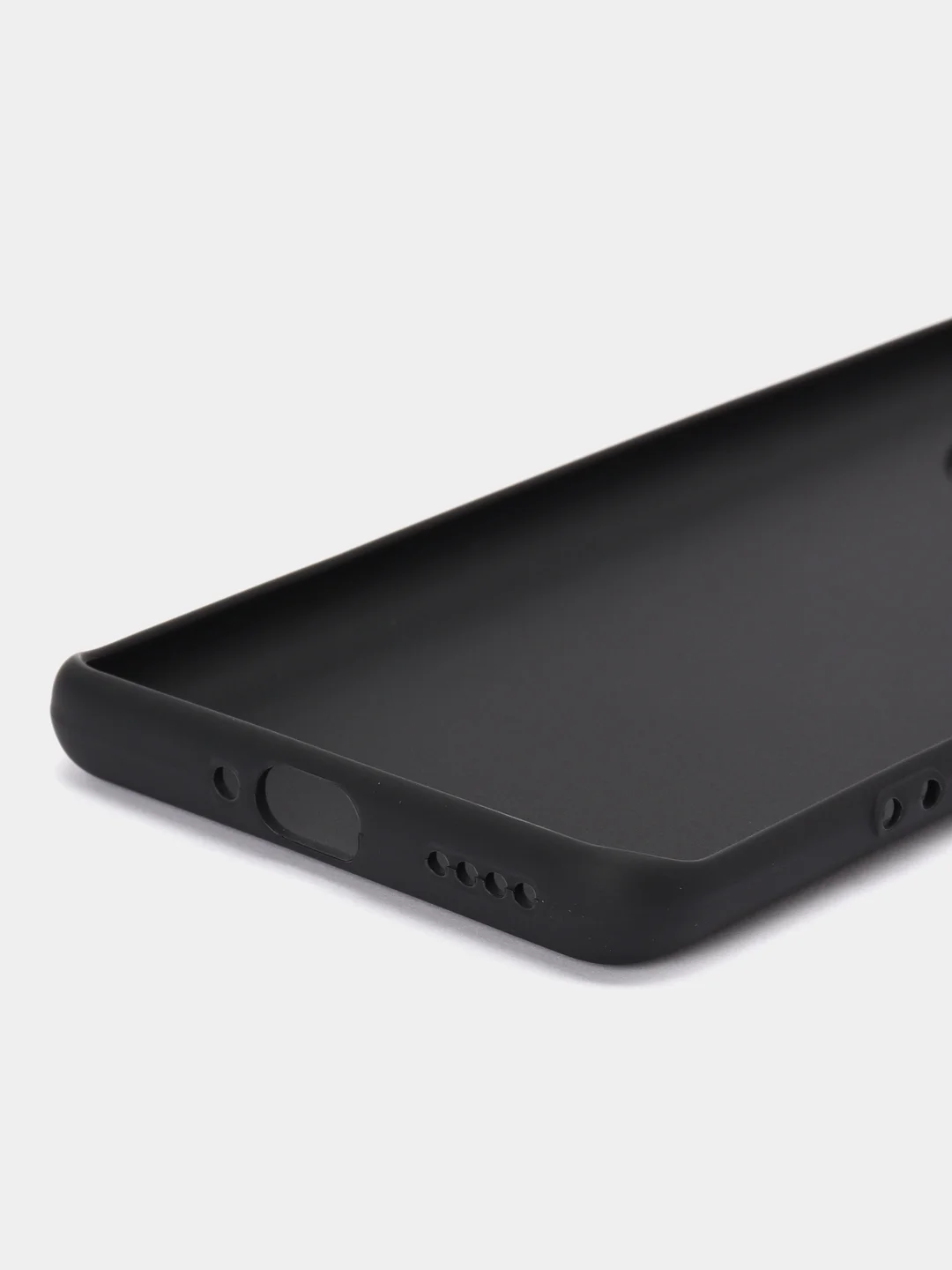 Черный чехол BROSCORP Realme 11 Pro, 11 Pro+, матовый силиконовый, тонкий, бортик вокруг камер