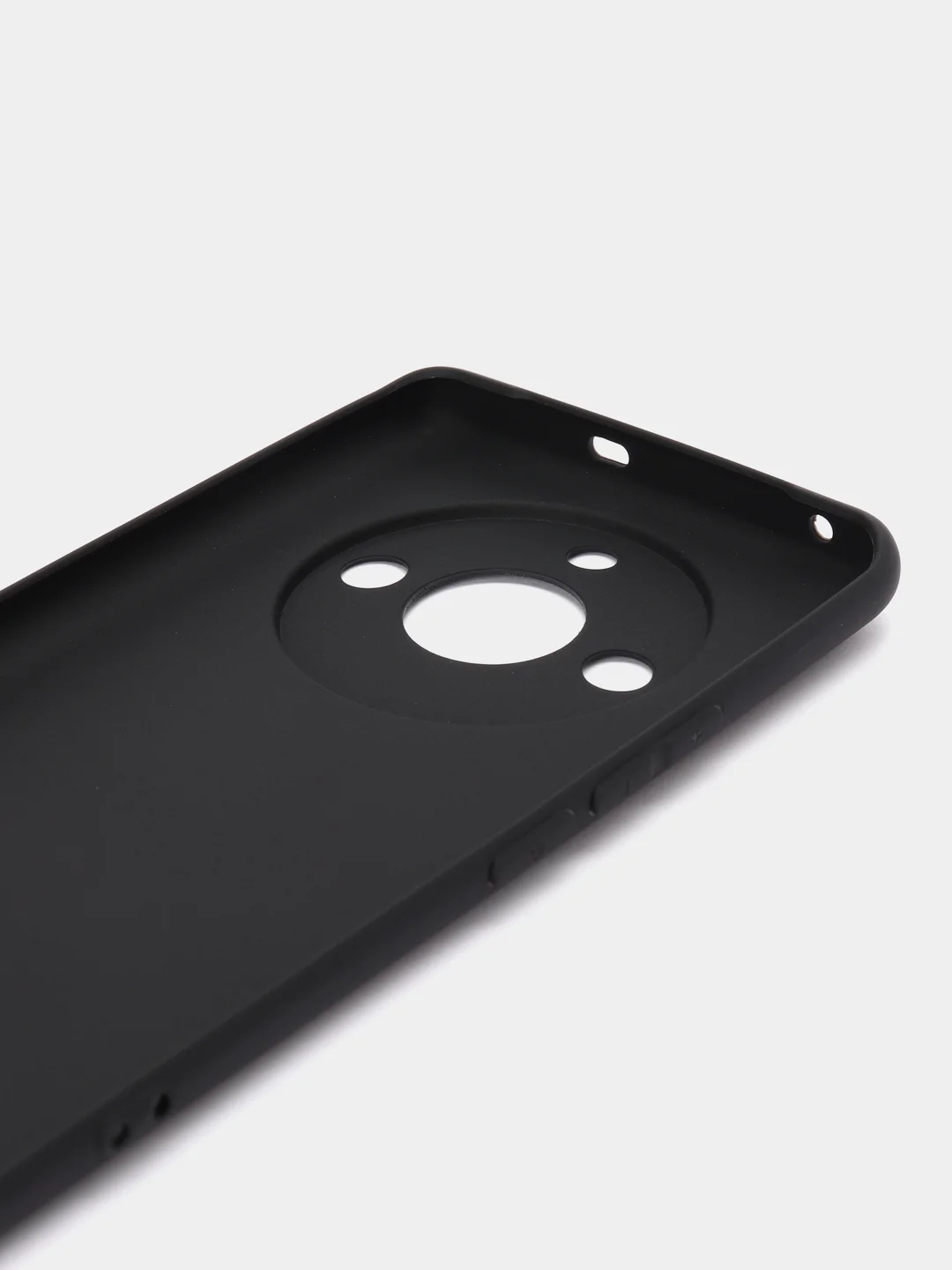 Черный чехол BROSCORP Realme 11 Pro, 11 Pro+, матовый силиконовый, тонкий, бортик вокруг камер