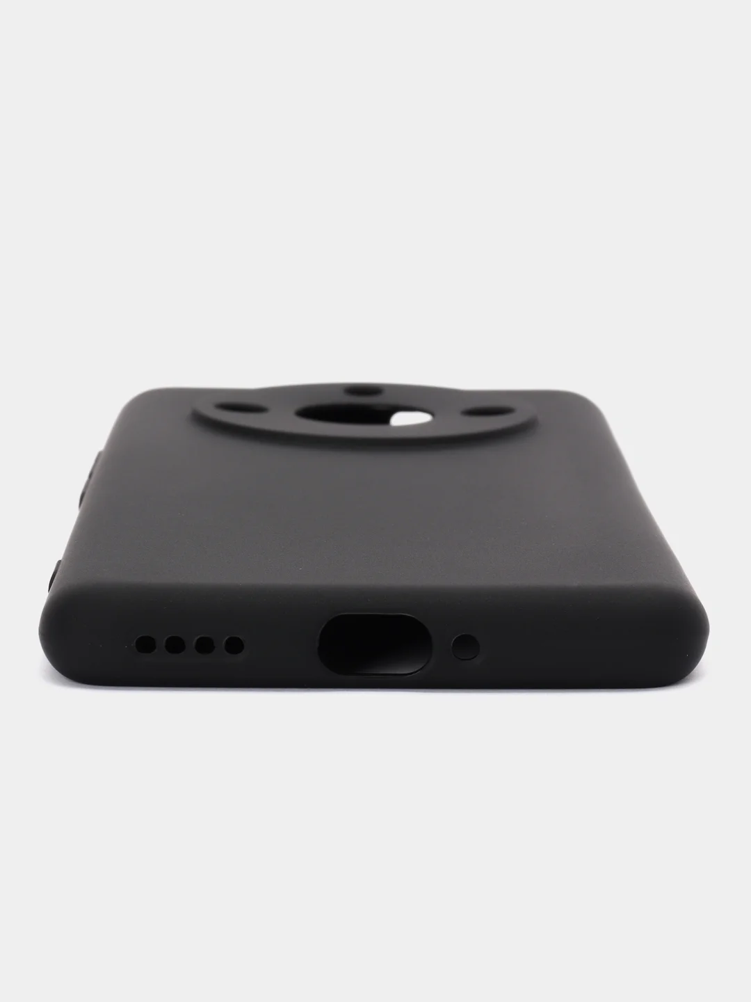 Черный чехол BROSCORP Realme 11 Pro, 11 Pro+, матовый силиконовый, тонкий, бортик вокруг камер