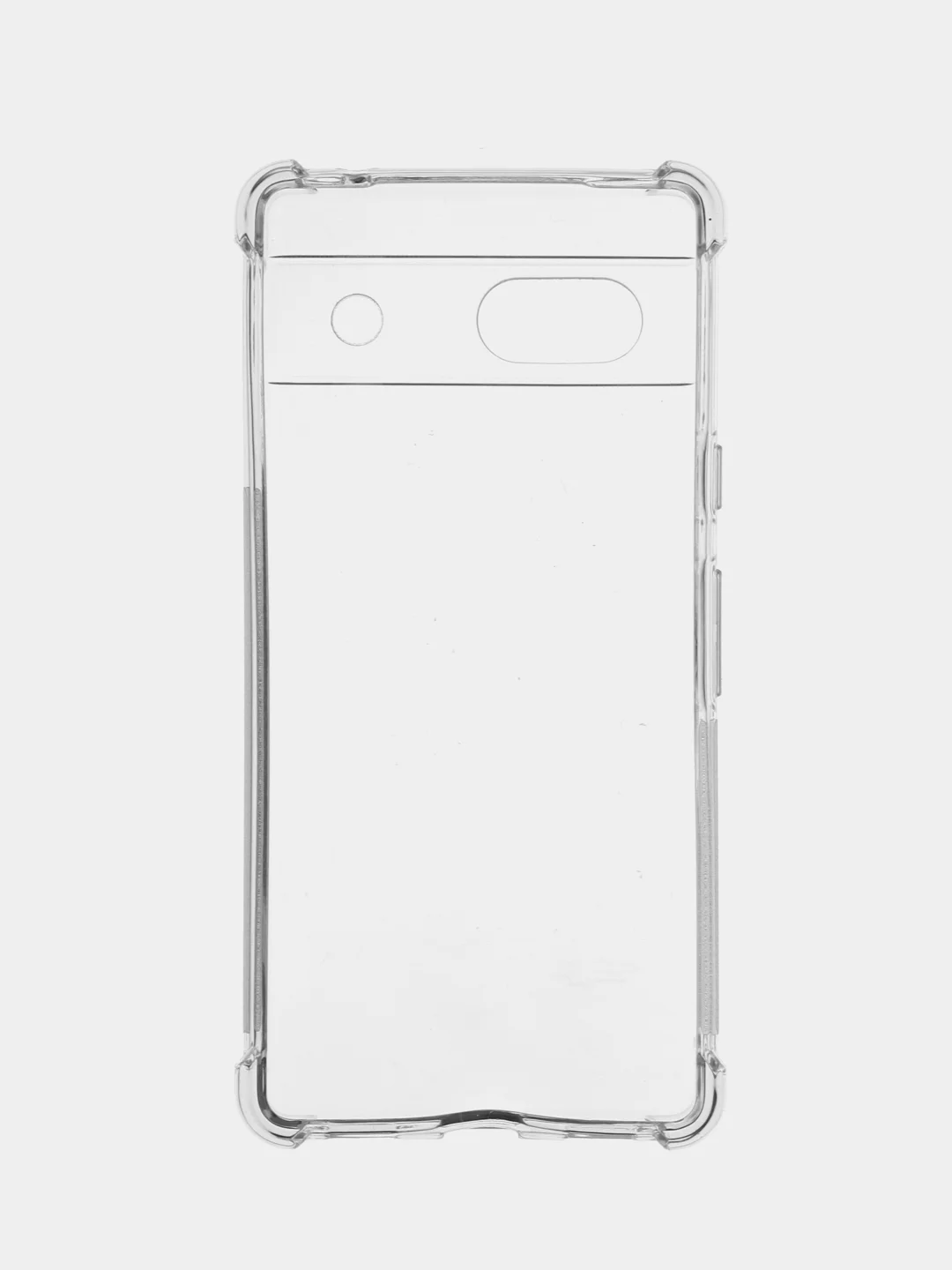 Прозрачный противоударный чехол для Google Pixel 7A силиконовый BROSCORP с защитой углов и камер