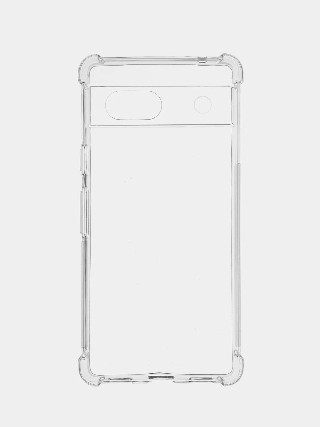 Прозрачный противоударный чехол для Google Pixel 7A силиконовый BROSCORP с защитой углов и камер