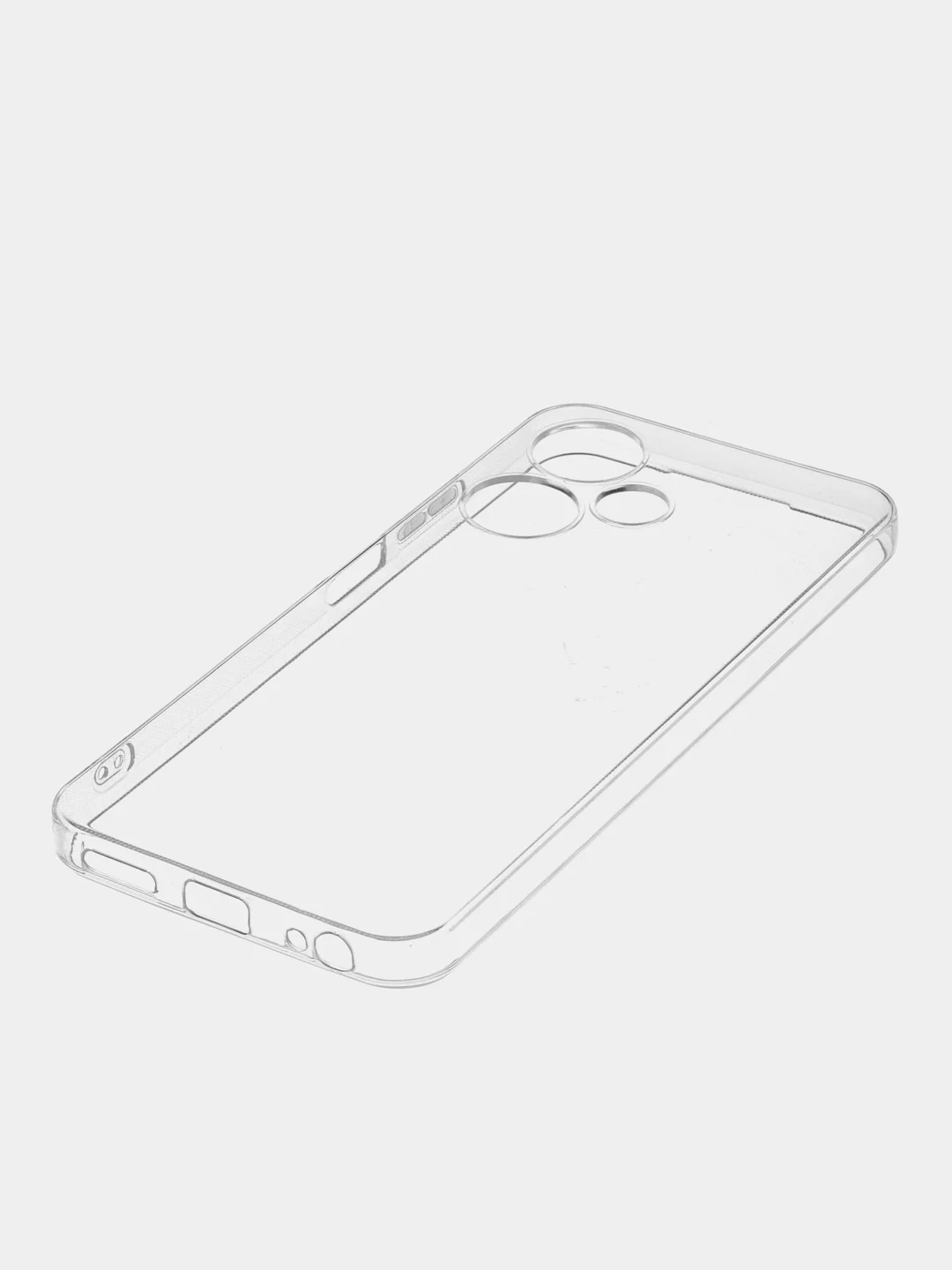 Прозрачный силиконовый чехол BROSCORP для Infinix Hot 30 Play, с защитой камер и от прилипания