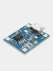 Контроллер-модуль заряда литиевых аккумуляторов 18650 TP4056, Micro USB