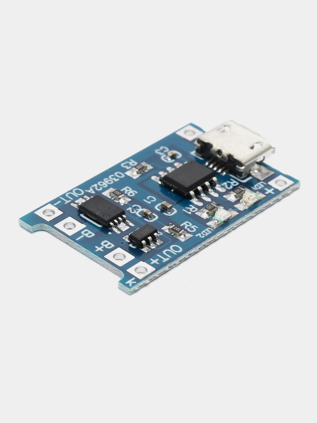 Контроллер-модуль заряда литиевых аккумуляторов 18650 TP4056 (micro USB) с защитой