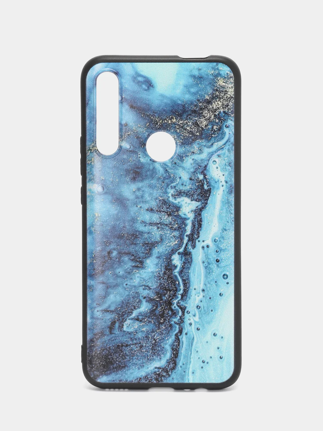 Тёмно-бирюзовый силиконовый чехол для Honor 9X / 9X Premium / Huawei P Smart Z / Y9 Prime, с принтом, с рисунком (Хонор 9Х / у9 Прайм)