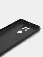 Серебряный чехол силиконовый для Xiaomi Redmi Note 9 (Сяоми Редми Ноут 9), с принтом, с рисунком