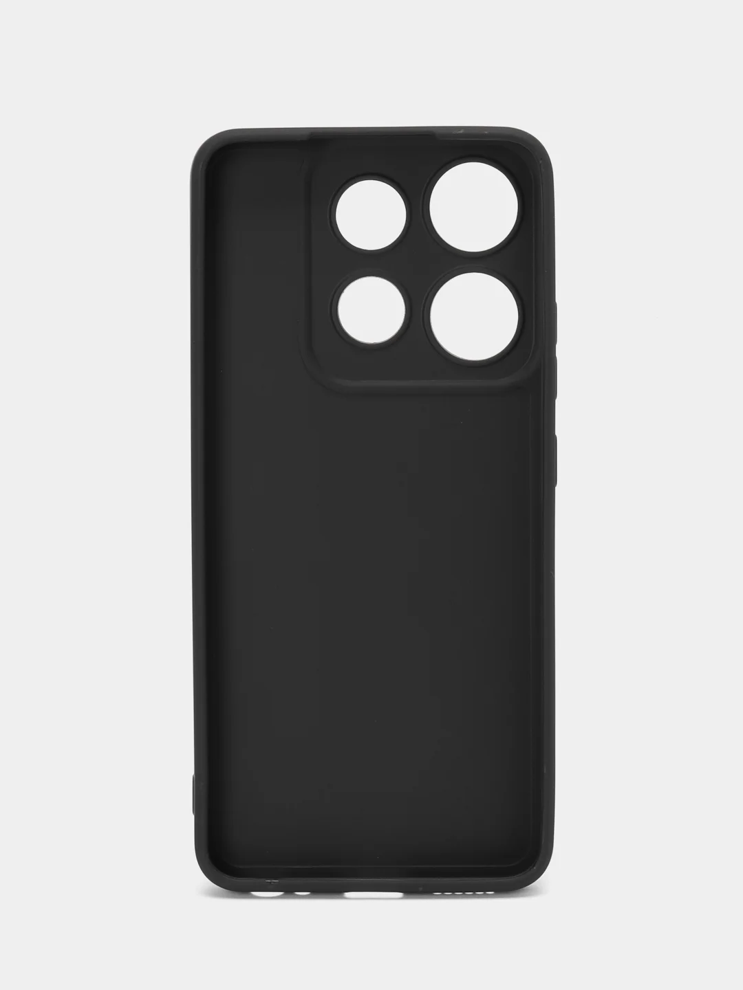 Черный чехол для Infinix Smart 7 (Смарт 7) прозрачный, силиконовый