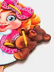 "Кукла". Шнуровка деревянная.